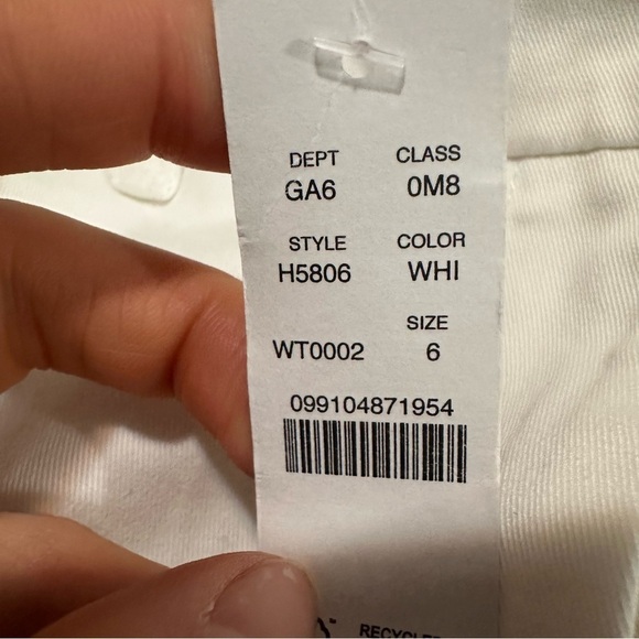 J crew 4” stretch chino shorts solid white - Picture 3 of 3